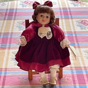 Vintage Porcelain Collectible Doll